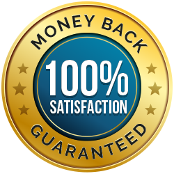 Money-back satisfaction guarantee badge